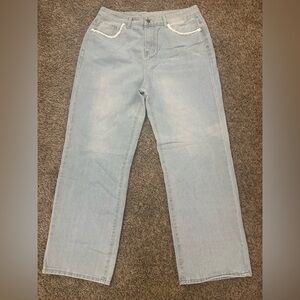 Amazon Men's Straight Jeans in Light Blue
